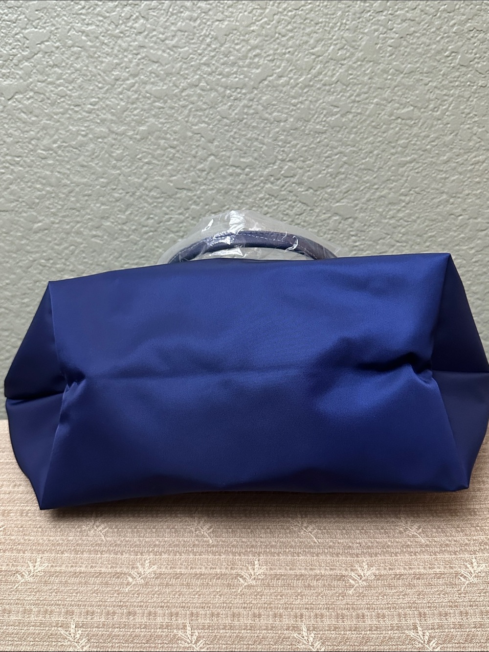 Longchamp Royal Blue Le Pliage Tote with Navy Trim cowhide leather - Picture 5 of 13